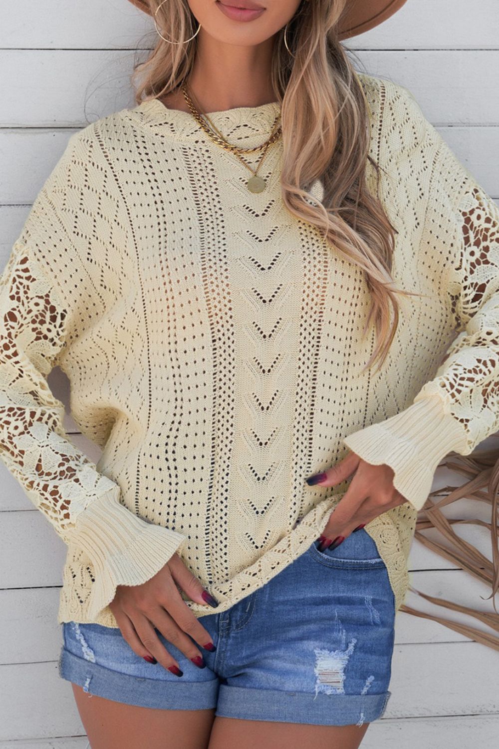 Round Neck Long Sleeve Sweater
