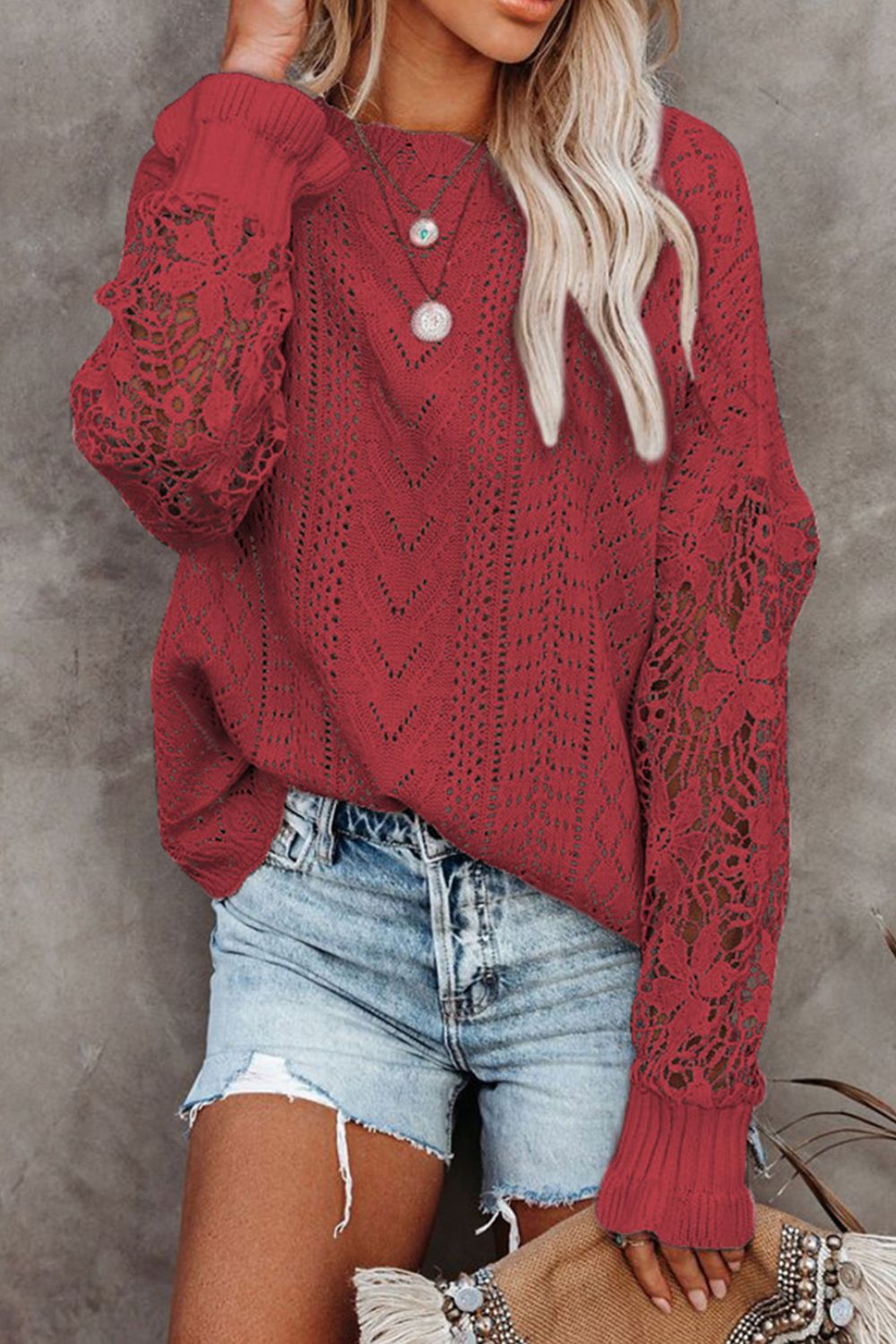 Round Neck Long Sleeve Sweater