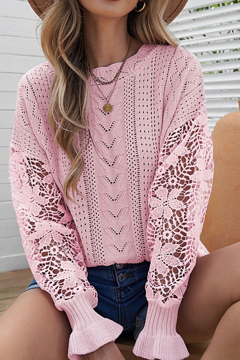 Round Neck Long Sleeve Sweater
