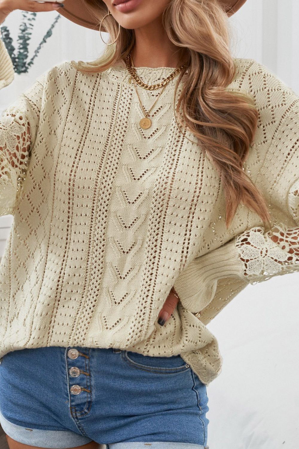 Round Neck Long Sleeve Sweater