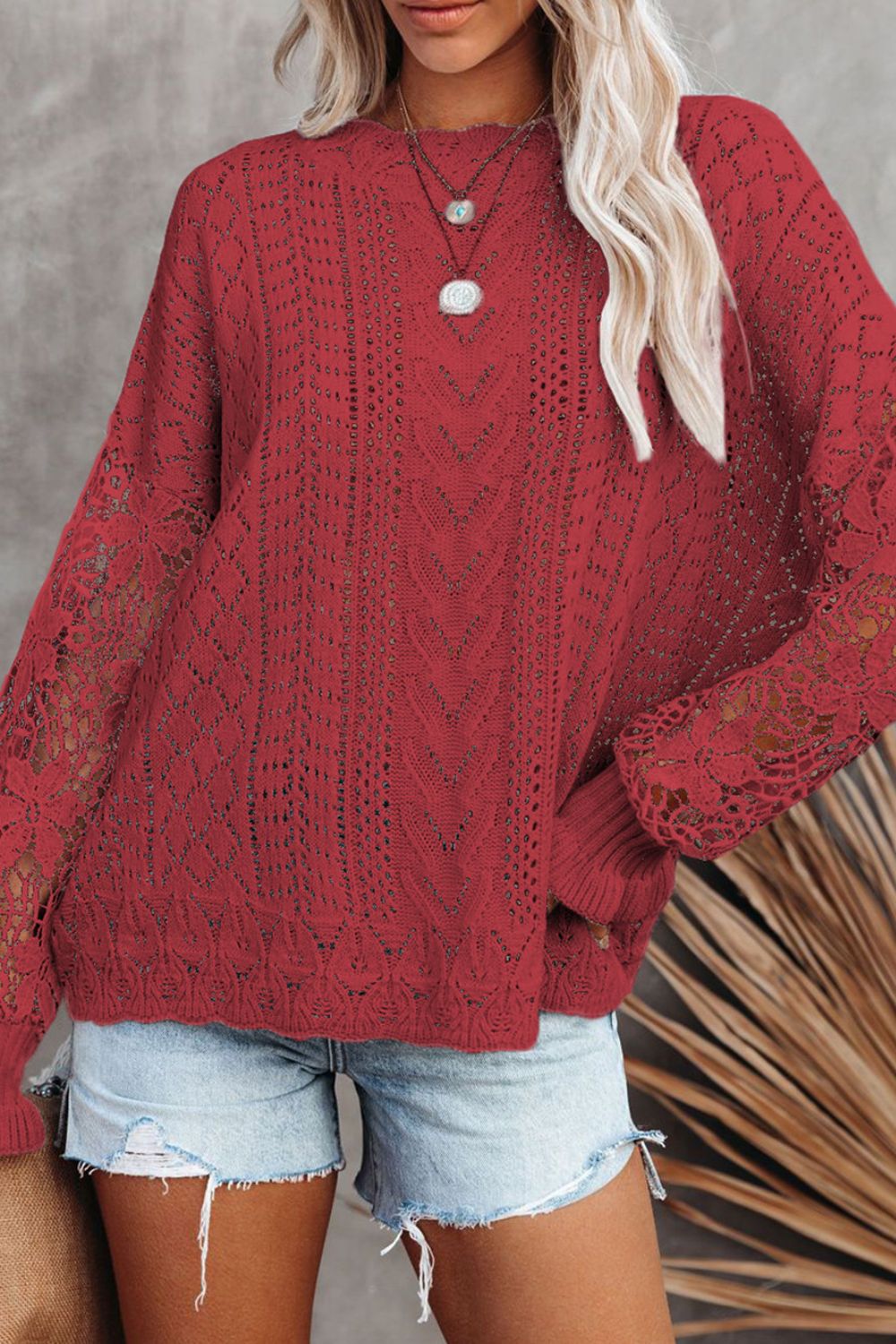 Round Neck Long Sleeve Sweater