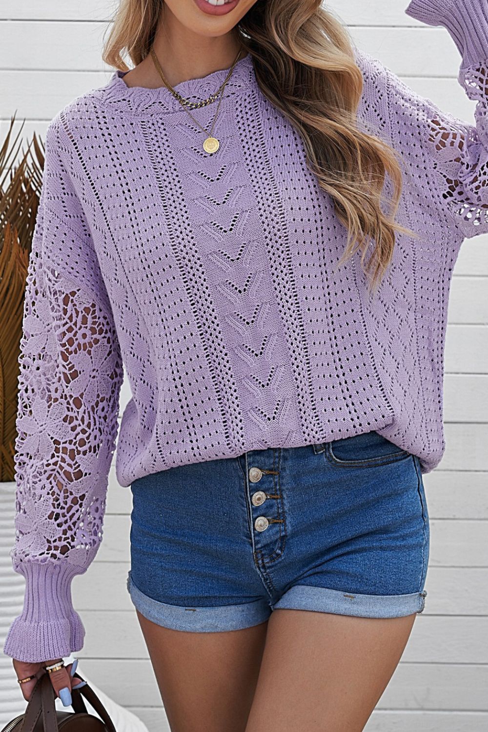 Round Neck Long Sleeve Sweater