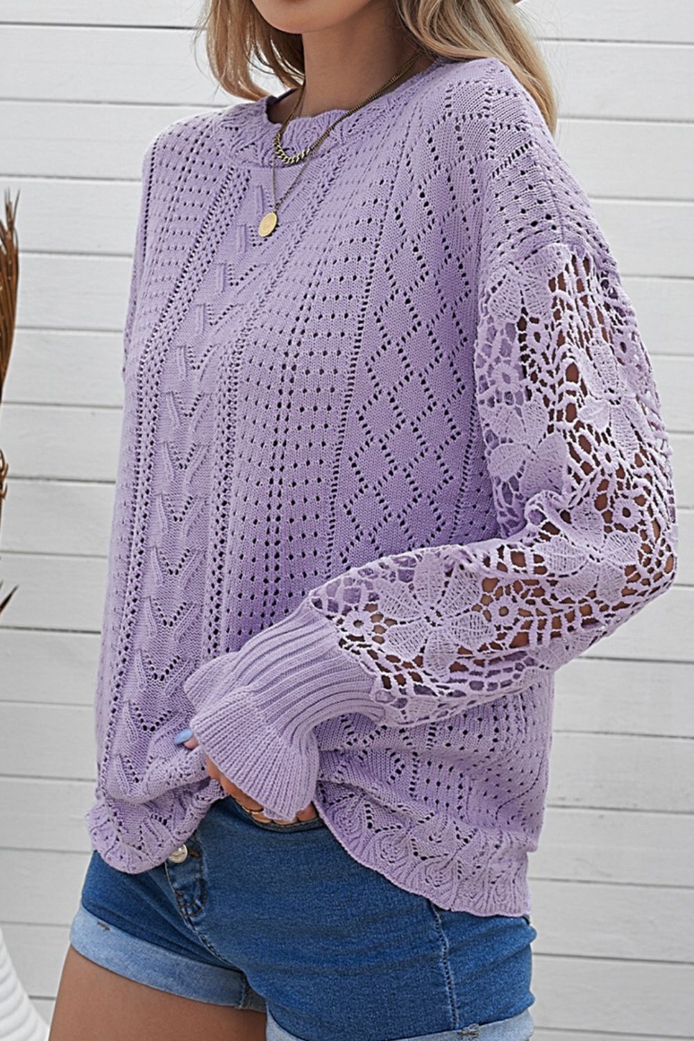 Round Neck Long Sleeve Sweater