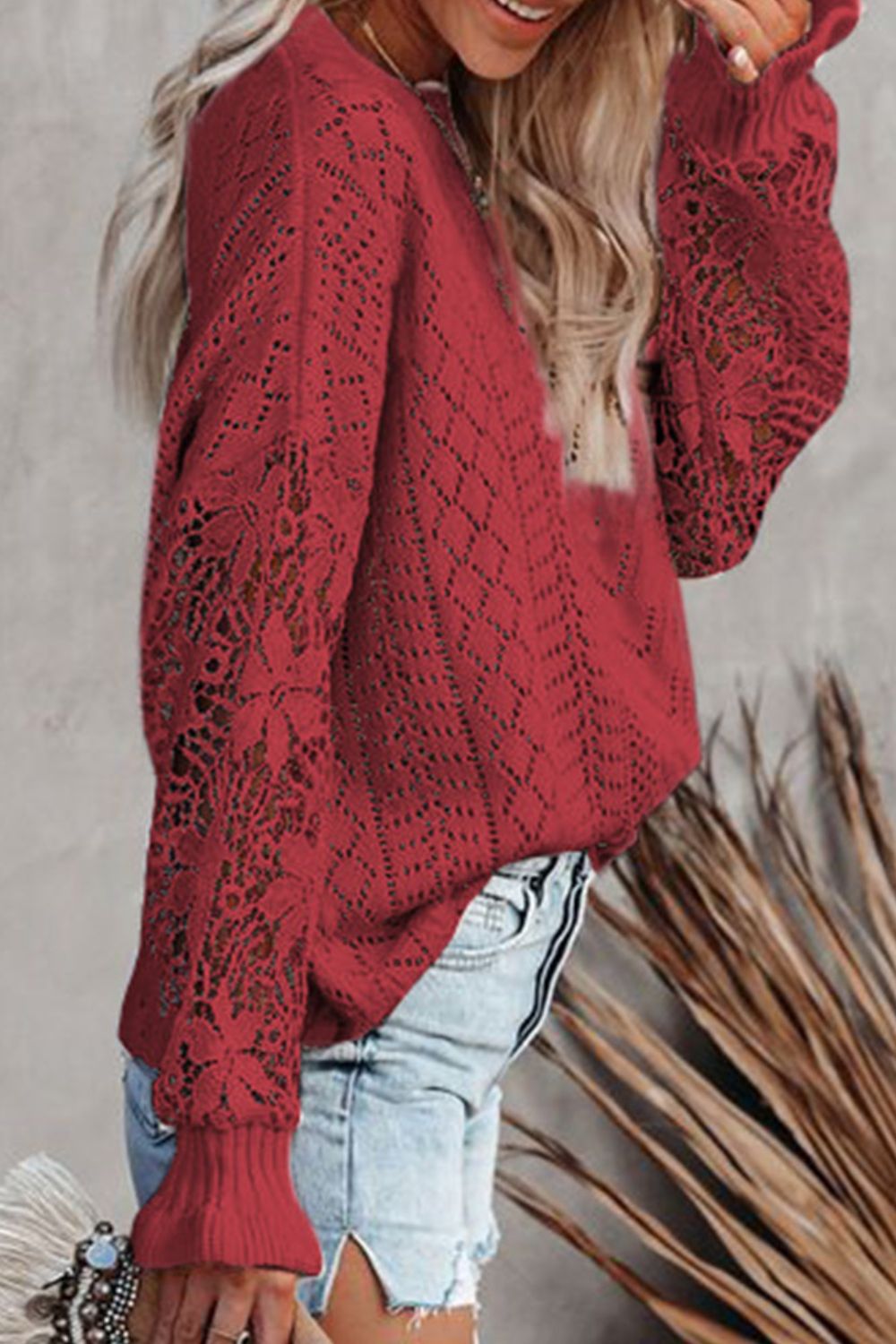 Round Neck Long Sleeve Sweater