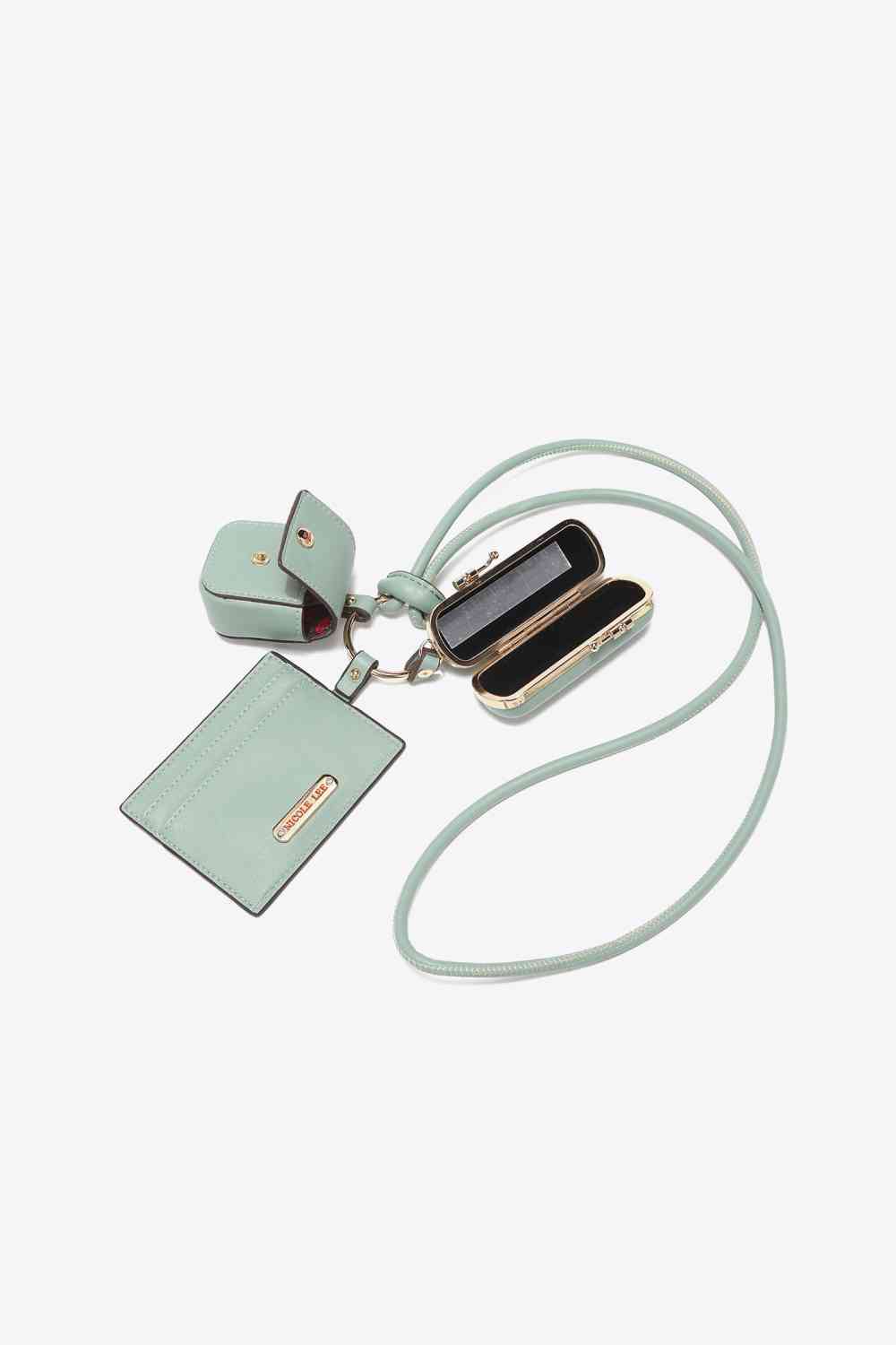 USA Vegan Leather 3-Piece Lanyard Set