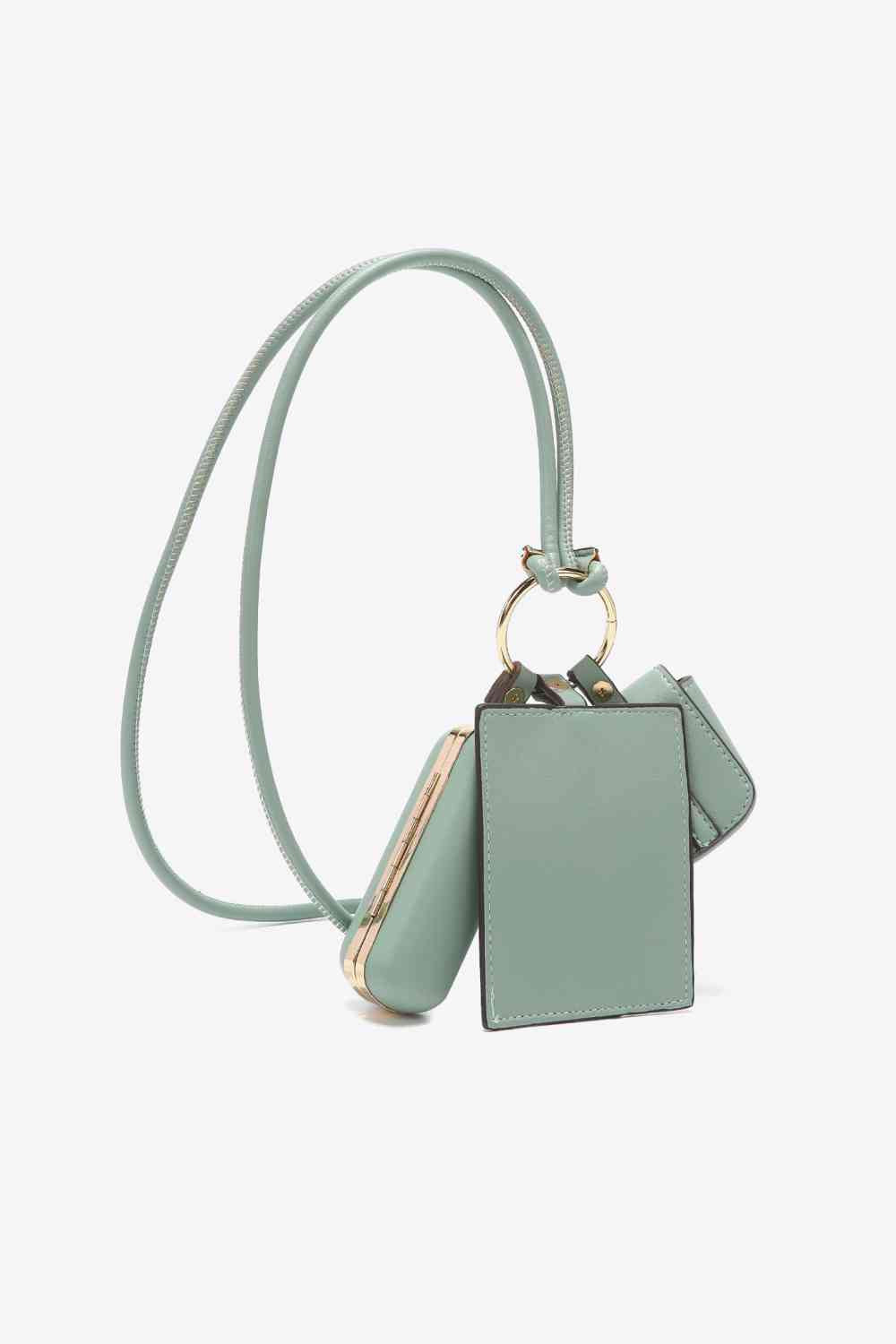 USA Vegan Leather 3-Piece Lanyard Set
