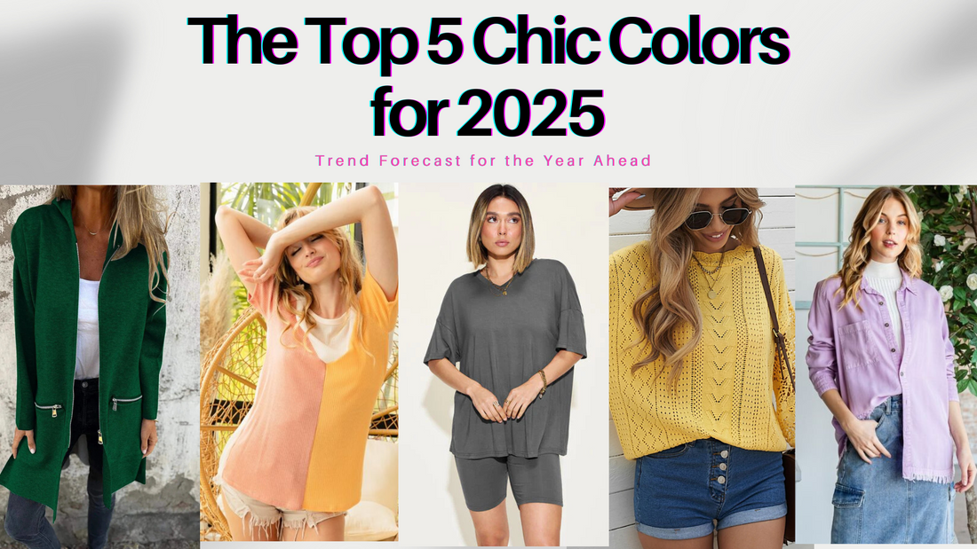 The Top 5 Chic Colors for 2025: Trend Forecast for the Year Ahead