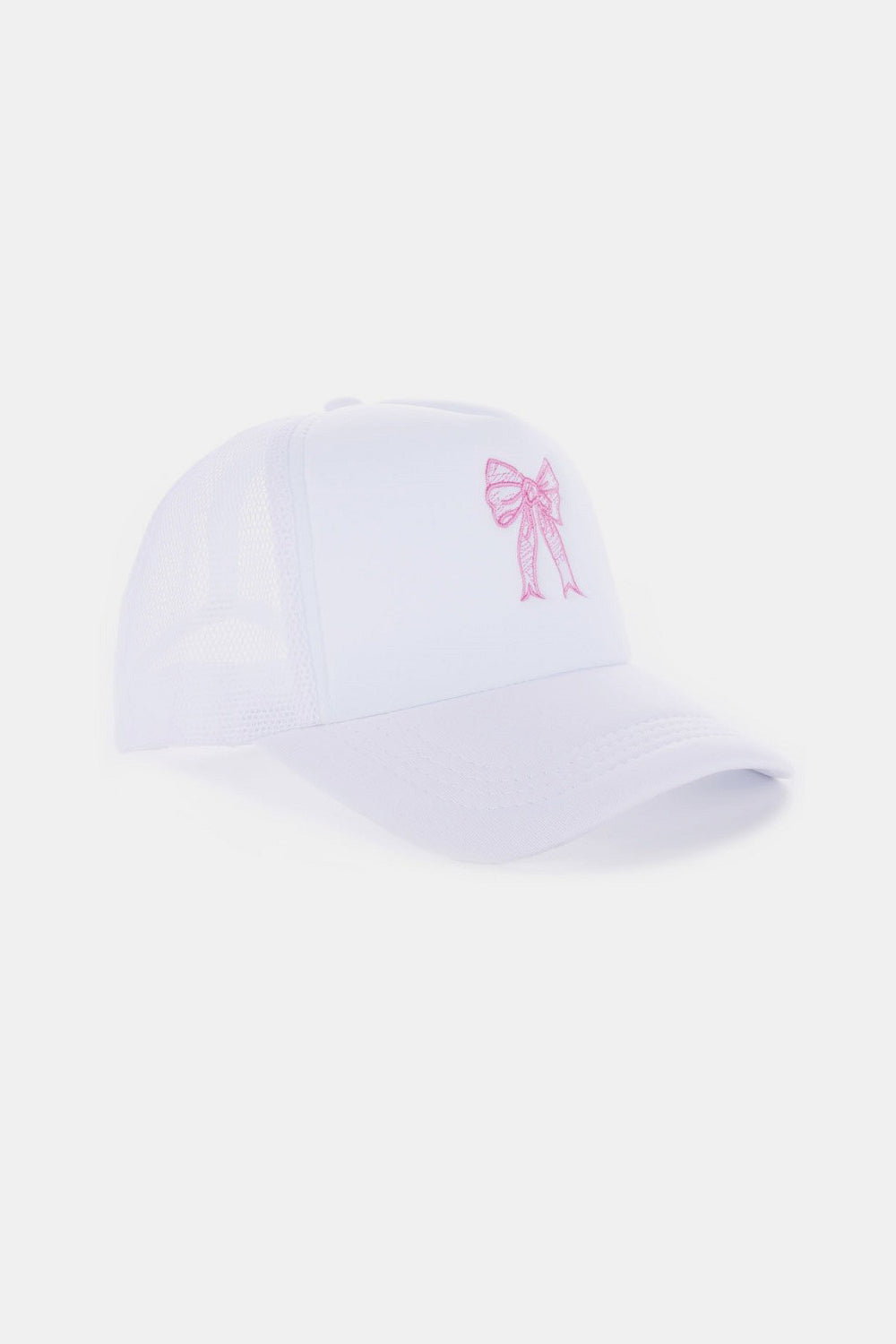 Zenana Ribbon Bow Embroidery Trucker Hat