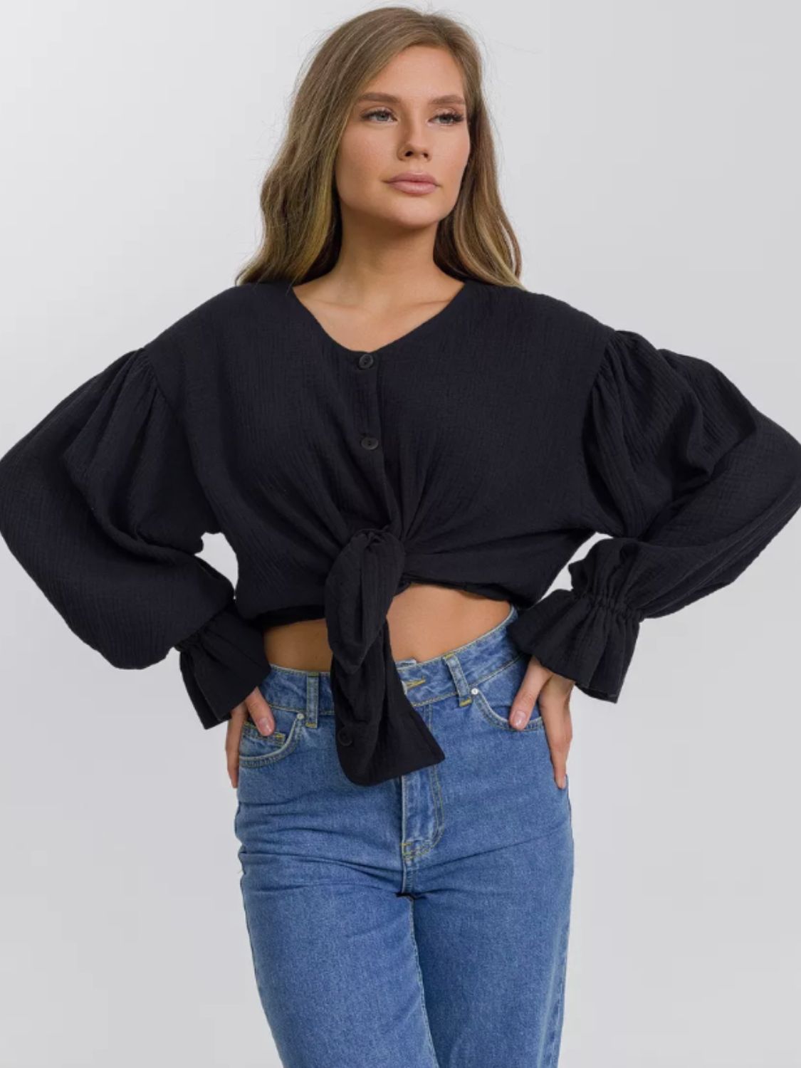 Flounce Sleeve Shirt