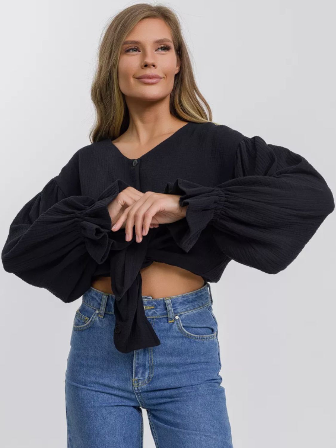 Flounce Sleeve Shirt